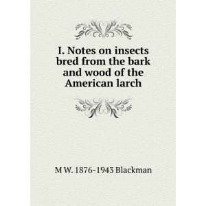  I. Notes on insects bred from the bark and wood of the 