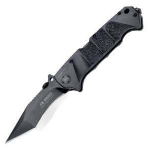  Jim Wagner Folder, Black FRN Handle, Plain Sports 