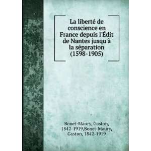   Gaston, 1842 1919,Bonet Maury, Gaston, 1842 1919 Bonet Maury Books