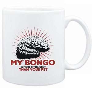  Mug White  My Bongo is more intelligent than your pet 