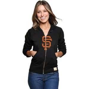 San Francisco Giants Womens Fashion Hoodie Majestic Select Womens 