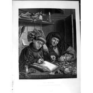   Art Journal 1860 Misers Men Money Book Matsys Bourne