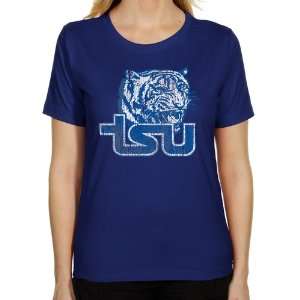 Tennessee State Tigers Ladies Distressed Primary Classic Fit T Shirt 
