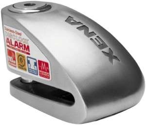 Xena XX 6 Stainless Motorcycle Security Disc Lock Alarm  