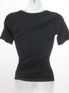 HANRO Black Short Sleeve Crewneck Top Shirt Sz M  