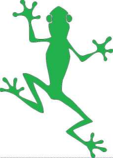 Frog tribal amphibian water art sticker decal vinyl 226  