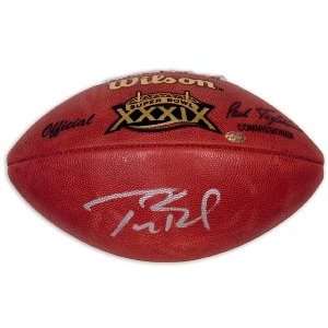 Tom Brady Signed Official Super Bowl 39 Football: Sports 