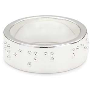 Erica Anenberg Blind Faith Braille Silver Ring, Size 7 Jewelry