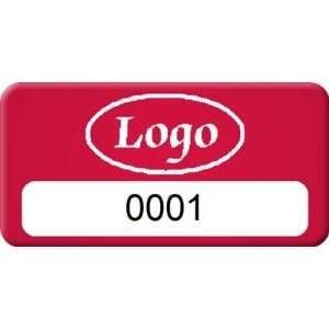 Sequential Numbering Asset Tag, for Logo PermaGuard Gloss, 1.5 x 0.75 