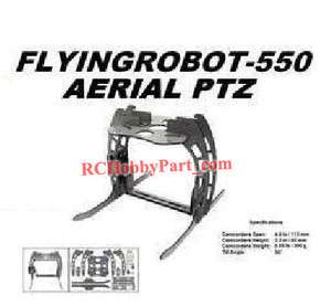 Multi Copter FLYINGROBOT X550 Pan/Tilt/Zoom Aerial Photo PTZ Camera 