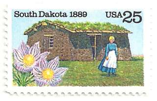 SC#2416 25c South Dakota Statehood Bicentennial MNH  