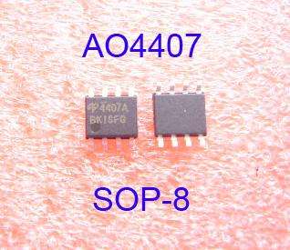 5pcs AO4407 4407 ORIGINAL AOS Power MosFET SOP 8  