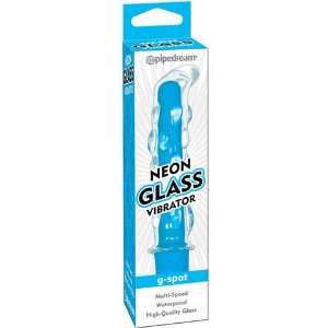   glass waterproof vibrator   multi speed blue: Health & Personal Care