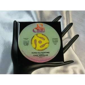 Carl Douglas 45 rpm Record Drink Coaster   Kung Fu Fighting