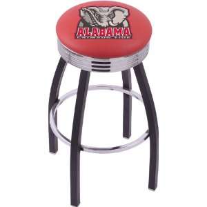  University of Alabama Steel Stool with 2.5 Ribbed Ring 