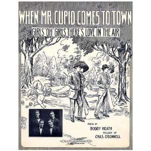   Window Cling Sheet Music When Mr Cupid Comes To Town