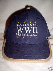 WORLD WAR 2 WW11 MEMORIAL COLLECTOR BASEBALL CAP HAT  