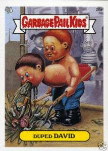 GARBAGE PAIL KIDS ANS1 ANS 1 28a DUPED DAVID card pale  