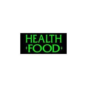  Health Food Simulated Neon Sign 12 x 27: Home Improvement