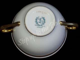 Lenox China H2 Vintage Bouillon Gold Trim Cream Soup Cup Bowl /s c 
