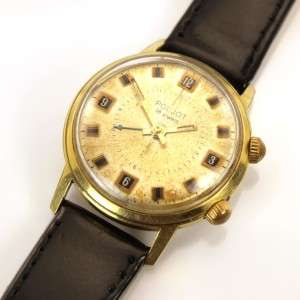 vintage Russian Gilt Watch POLJOT ALARM SIGNAL 1960s  