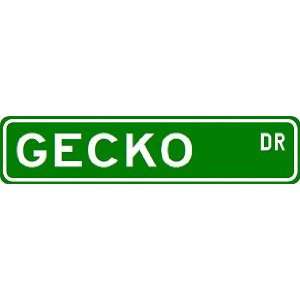  GECKO Street Sign ~ Custom Aluminum Street Signs: Sports 