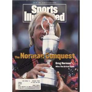  Greg Norman Autographed Sports Illustrated July 26, 1993 