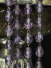 LARGE HUGE ANTIQUE FRENCH ROSARY SILVER AMETHYST CRYSTAL OPEN WORK 19 