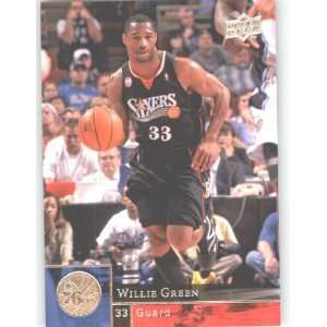 2009 10 Upper Deck #150 Willie Green   Philadelphia 76ers (Basketball 