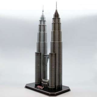 3D Puzzle Petronas Tower Malaysia Tallest Twin Building Famous 