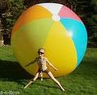 GIANT 6` Inflatable TOPO Earth Globe Beach Ball HUGE!