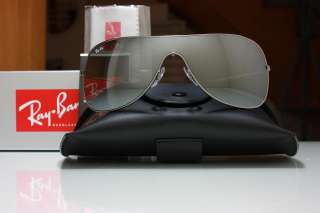 Rayban 3211 004/6G Gunmetal Silver Mirror Mask Shield Sunglasses New 