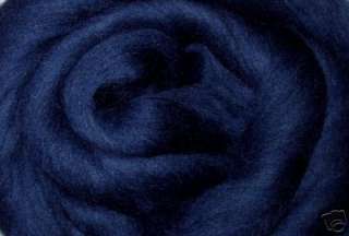 Soft Merino Wool Roving ,Navy Blue, spin/felting/dreads  