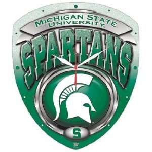   : NCAA Michigan State Spartans High Definition Clock: Home & Kitchen