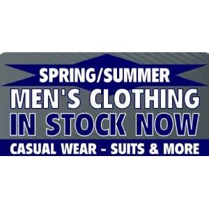 3x6 Vinyl Banner   Spring/Summer mens clothing 