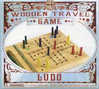 Wooden Mini Travel Game   Ludo  