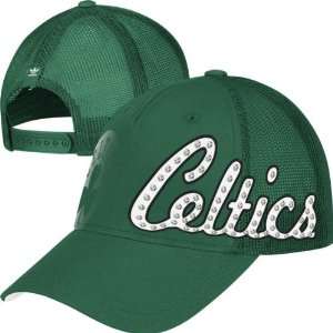 Boston Celtics Womens Green adidas Originals Trucker Hat:  