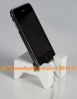Iphone Furniture Cradle Stand (White, Black or Wood)  