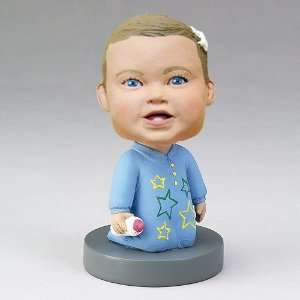  Custom sculpted baby bobblehead doll Toys & Games