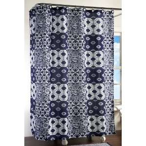  Westbrook Navy & White Bathroom Shower Curtain By 