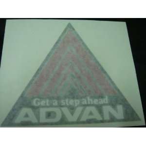  Advan Racing Decal Sticker (New) White/red/black X 2 