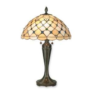   Tiffany TT70729 St. Moritz Table Lamp, Fieldstone and Art Glass Shade