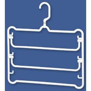  Hangers  Designer Plastic 3 Tier Slack Hanger