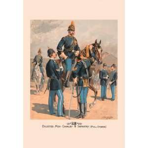  Enlisted Men, Cavalry & Infantry (Full Dress) 20x30 poster 
