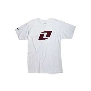  One Industries Timeless T Shirt   2X Large/White/Maroon 