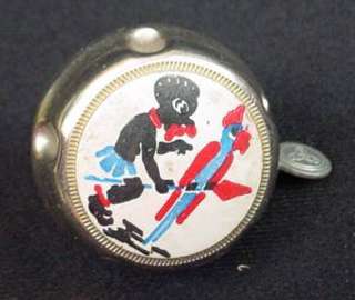 Vintage Western Germany DBP Bicycle Bell Black Americana Golliwog 