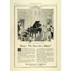   Duo Art Couples Dance Grand Piano Vintage Organ   Original Print Ad