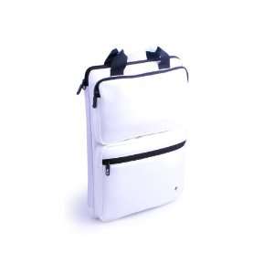  White PKG Sleeve Plus   Flight Bag / Black Faux Cow (Fits 