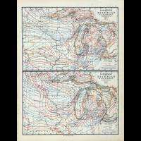   state atlas 84 maps MICHIGAN history TREASURE HUNTING old roads  