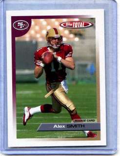 ALEX SMITH 2005 TOPPS TOTAL ROOKIE SAN FRANCISCO 49ERS RC #487  